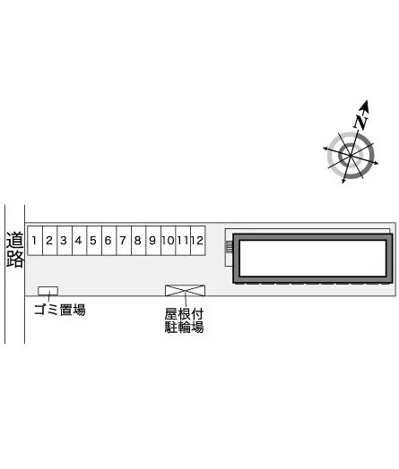 ★手数料０円★宇都宮市中戸祭町　月極駐車場（LP）